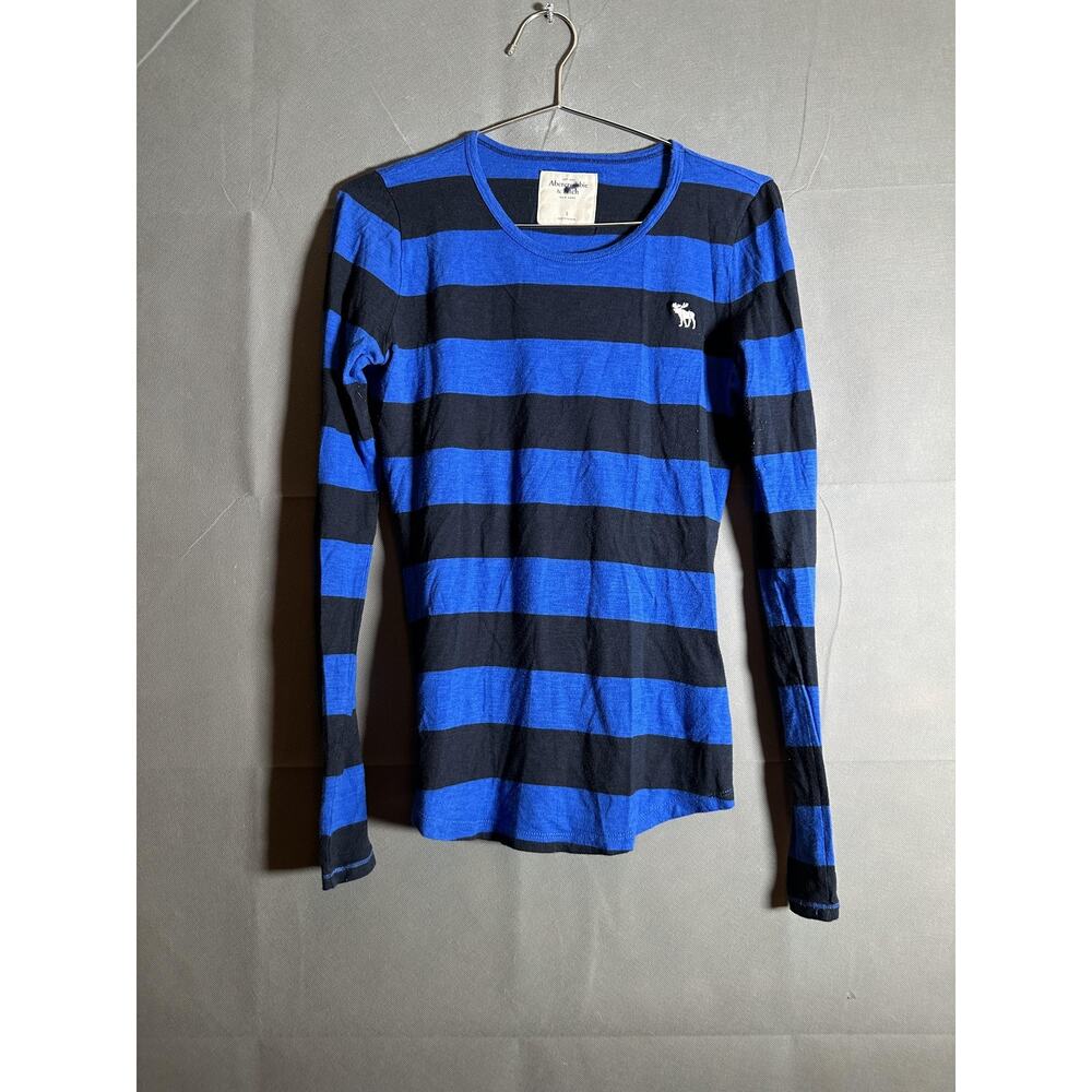 Abercrombie & Fitch Shirt Womens Small y2k Striped Long Sleeve Bella swan